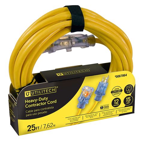 15 ft extension cord outdoor|15' 12 gauge extension cord.